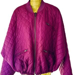 Free People magenta bomber jacket Medium